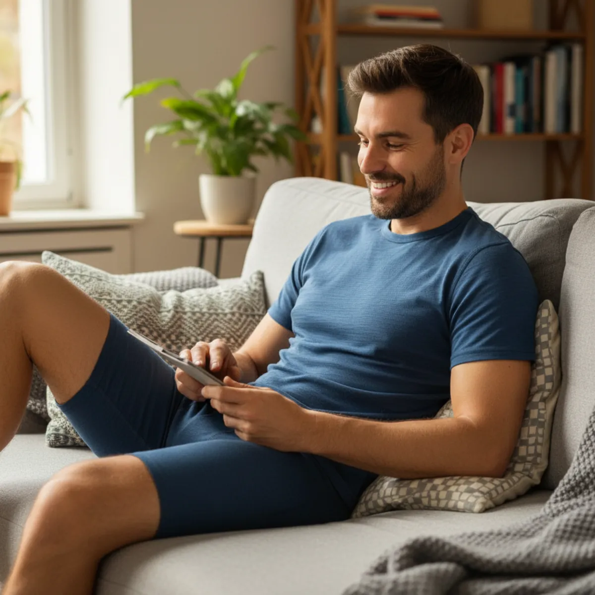 Men's T-Shirt & Boxers 2-Piece Denim 4