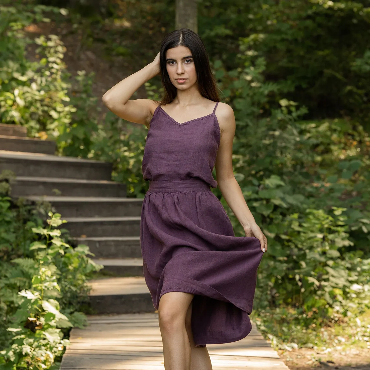 Midi Skirt Sophia Shadow Purple 2