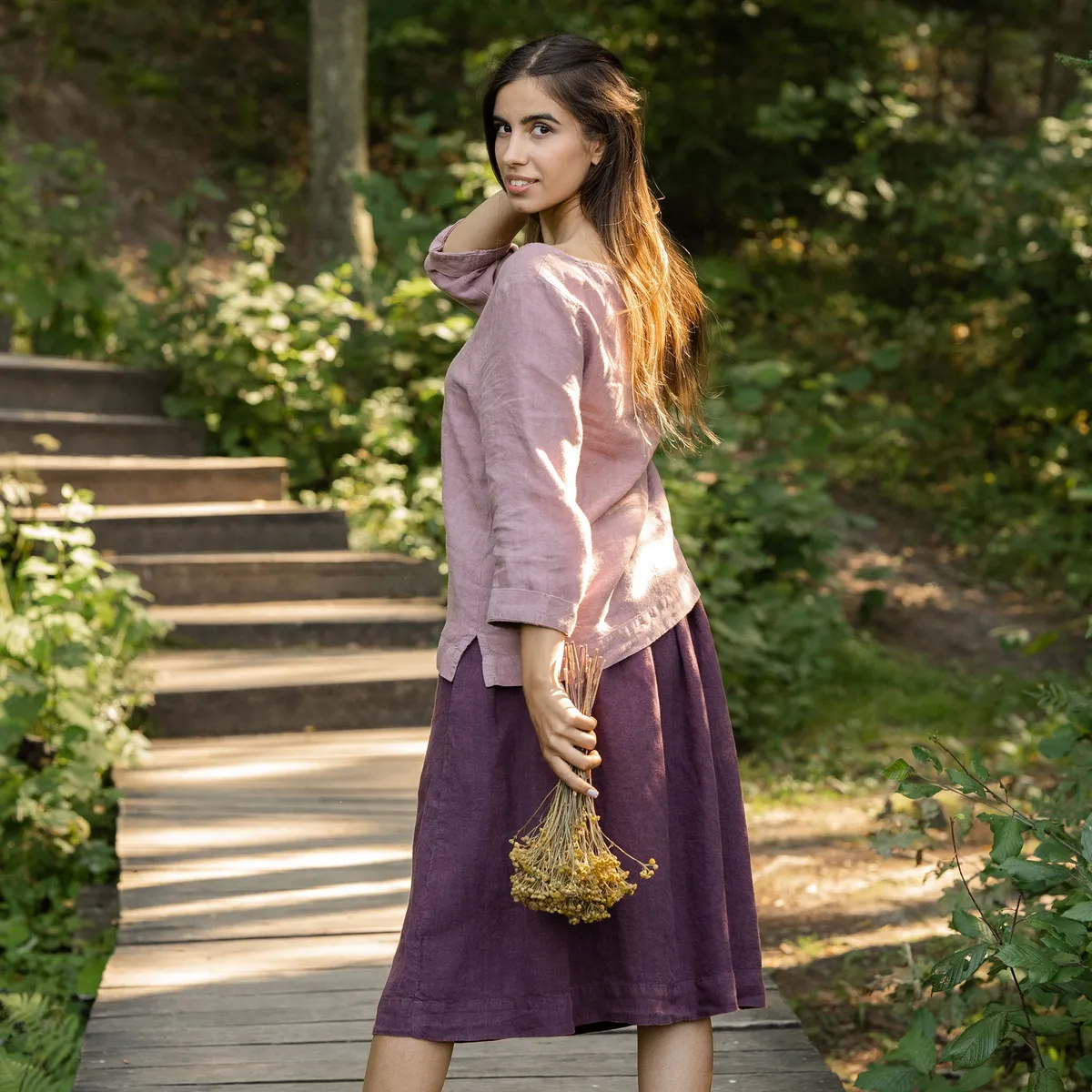 Midi Skirt Sophia Shadow Purple 4