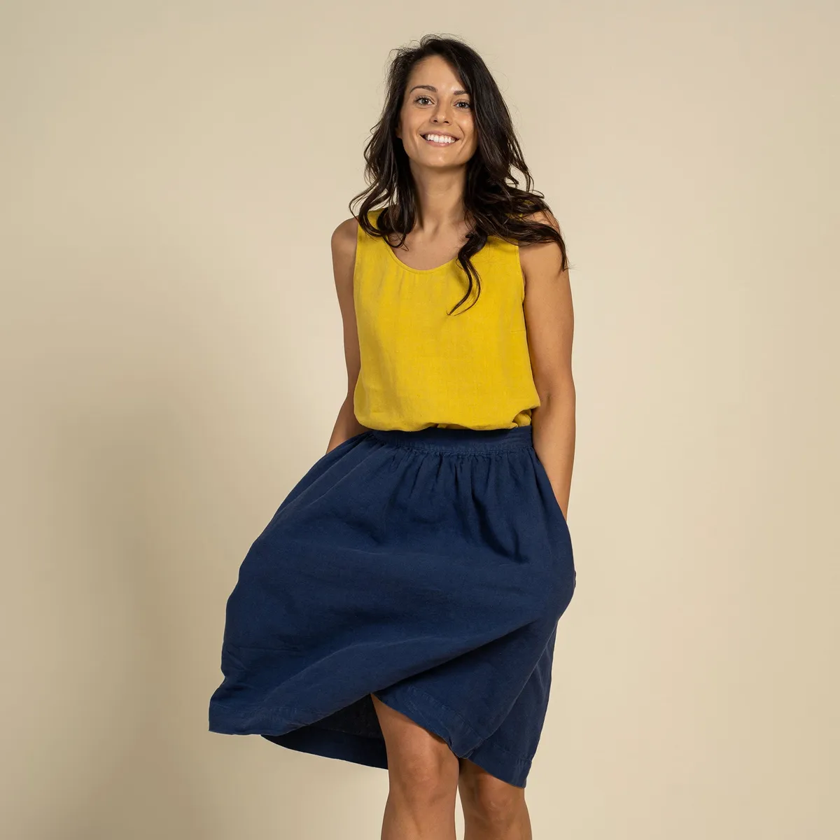 Midi Skirt Sophia Storm Blue 5
