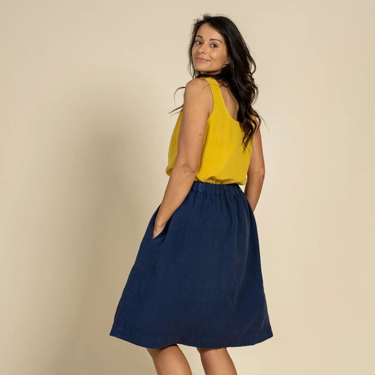 Midi Skirt Sophia Storm Blue 6