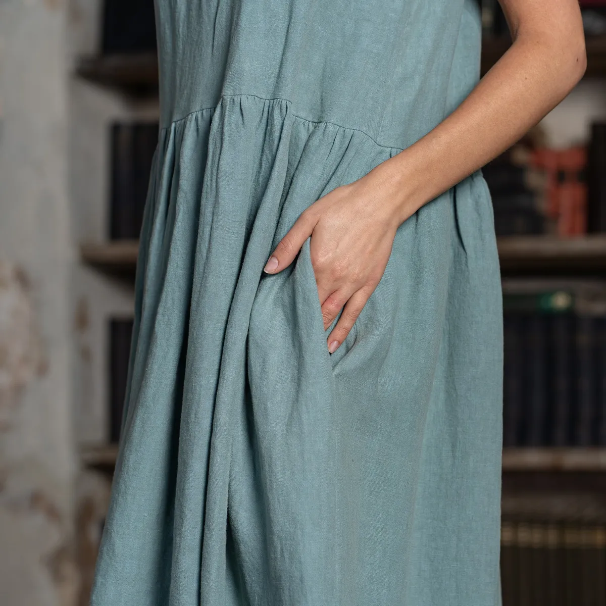 Smock Dress Cecilia Mint Green 6