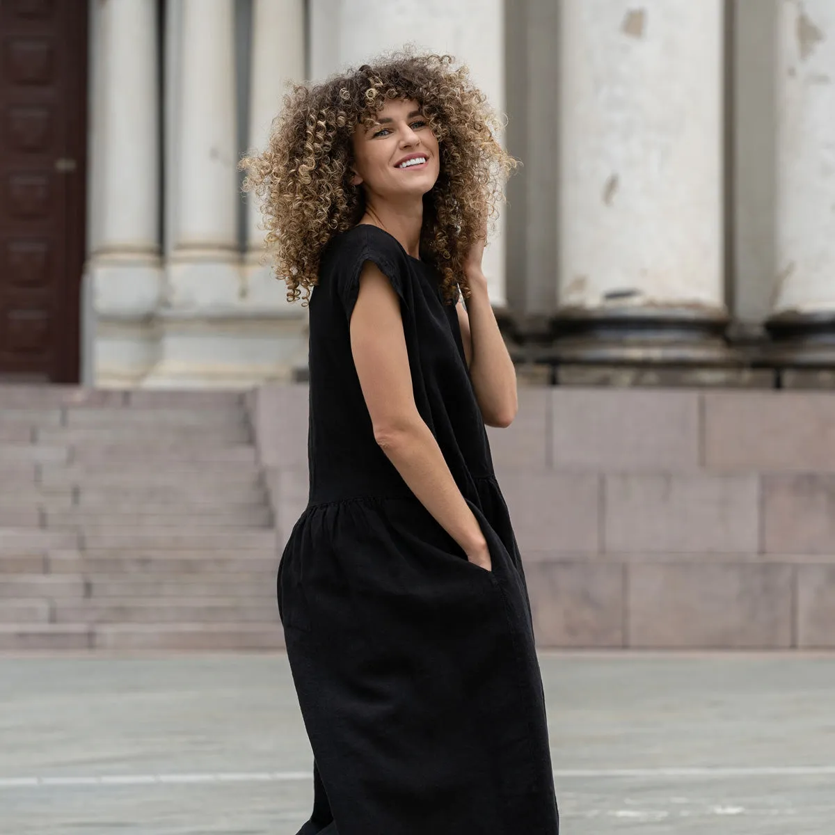 Smock Dress Cecilia Pure Black 3