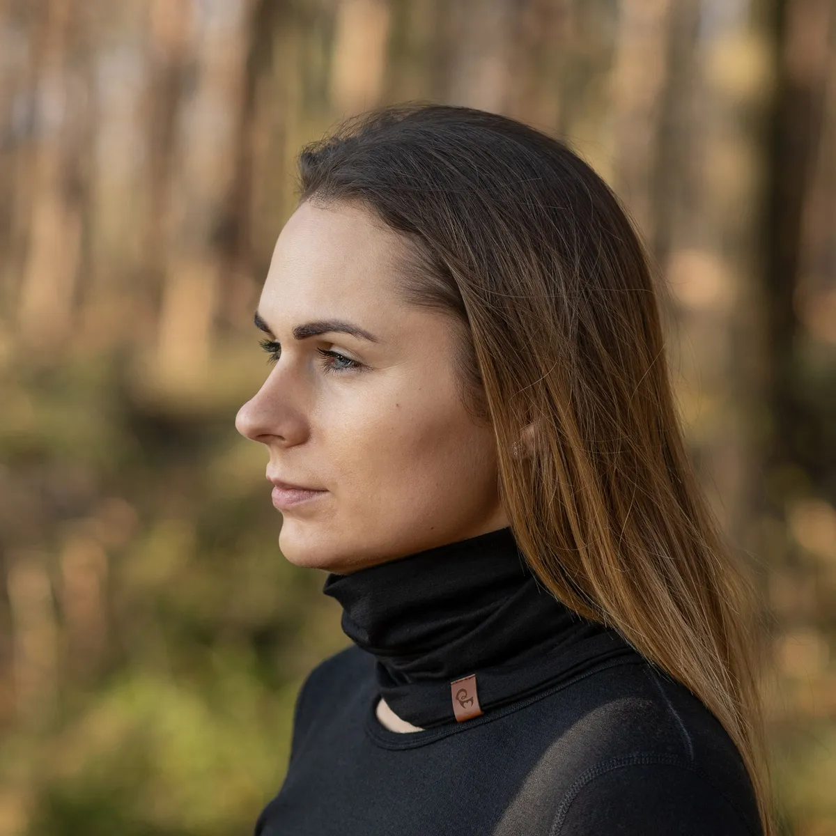 Unisex Merino Neck Cover Black 6
