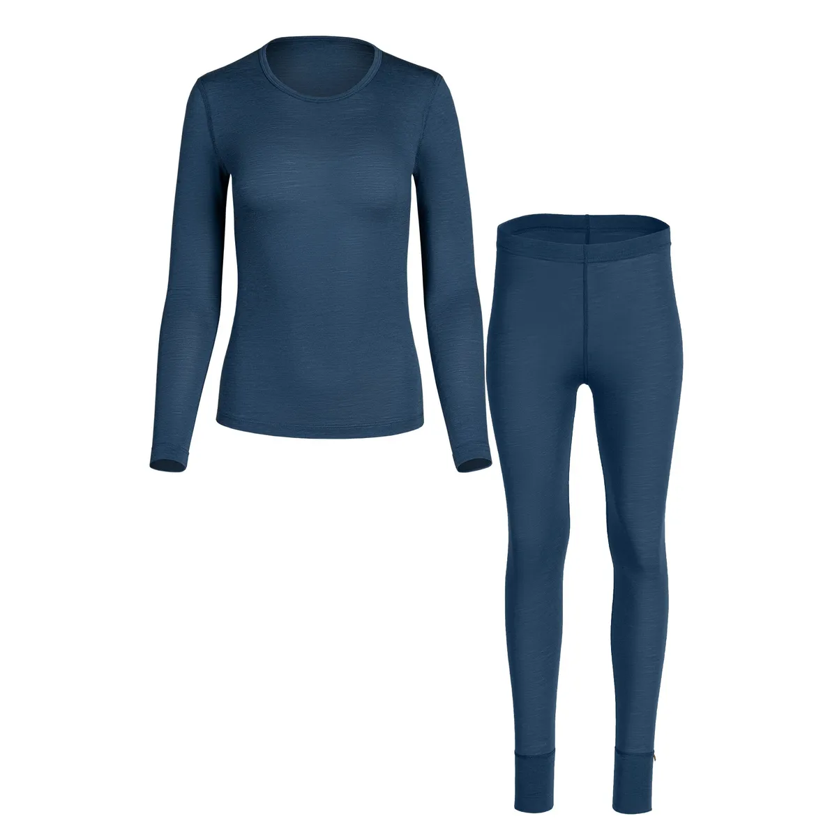 Women's 100% Merino Base Layer Set Denim 4