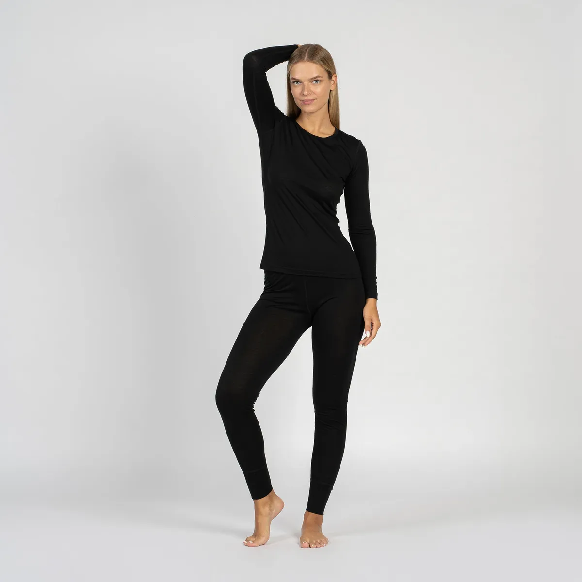 Women's 160 2-Piece Thermal Set Black