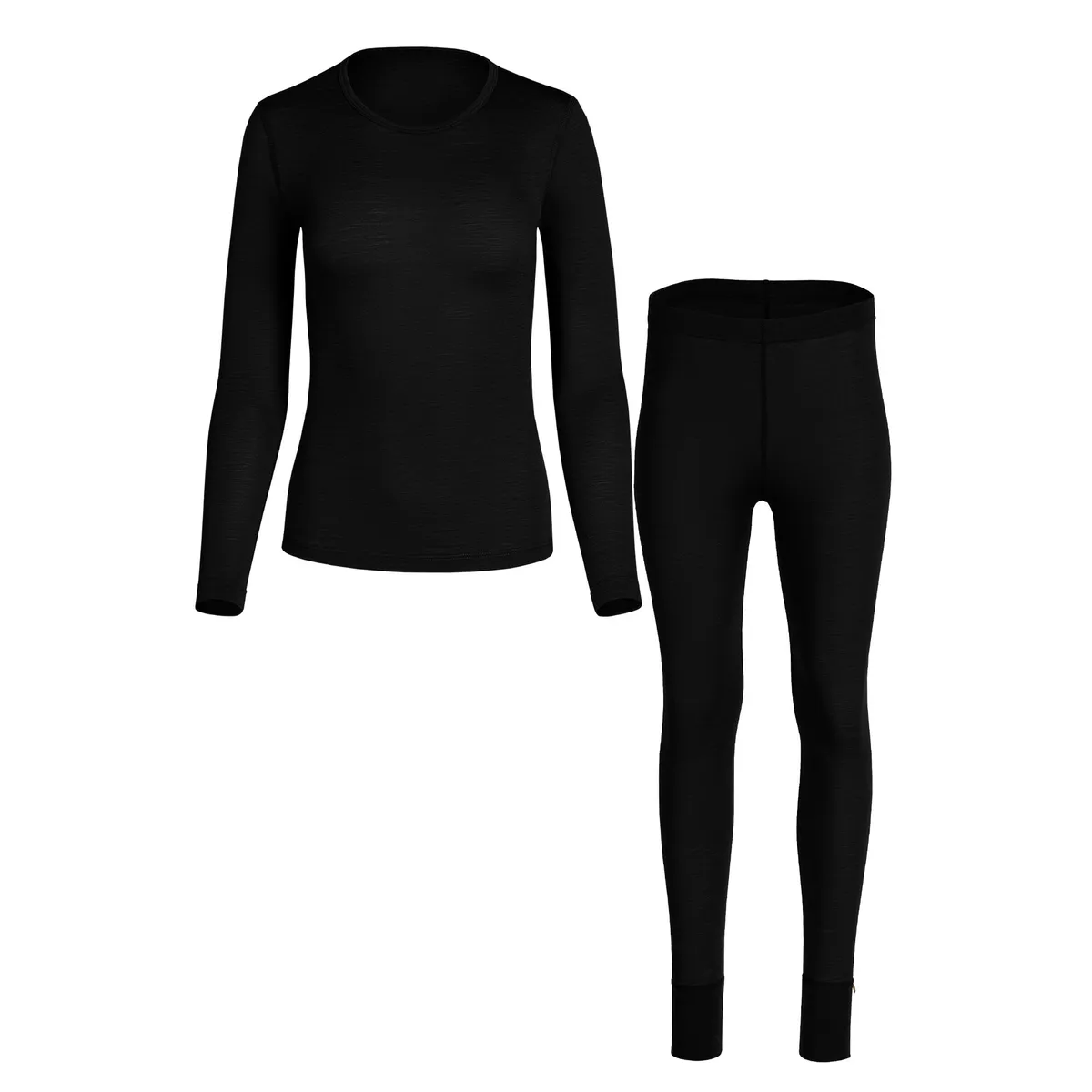Women's 160 2-Piece Thermal Set Black 6