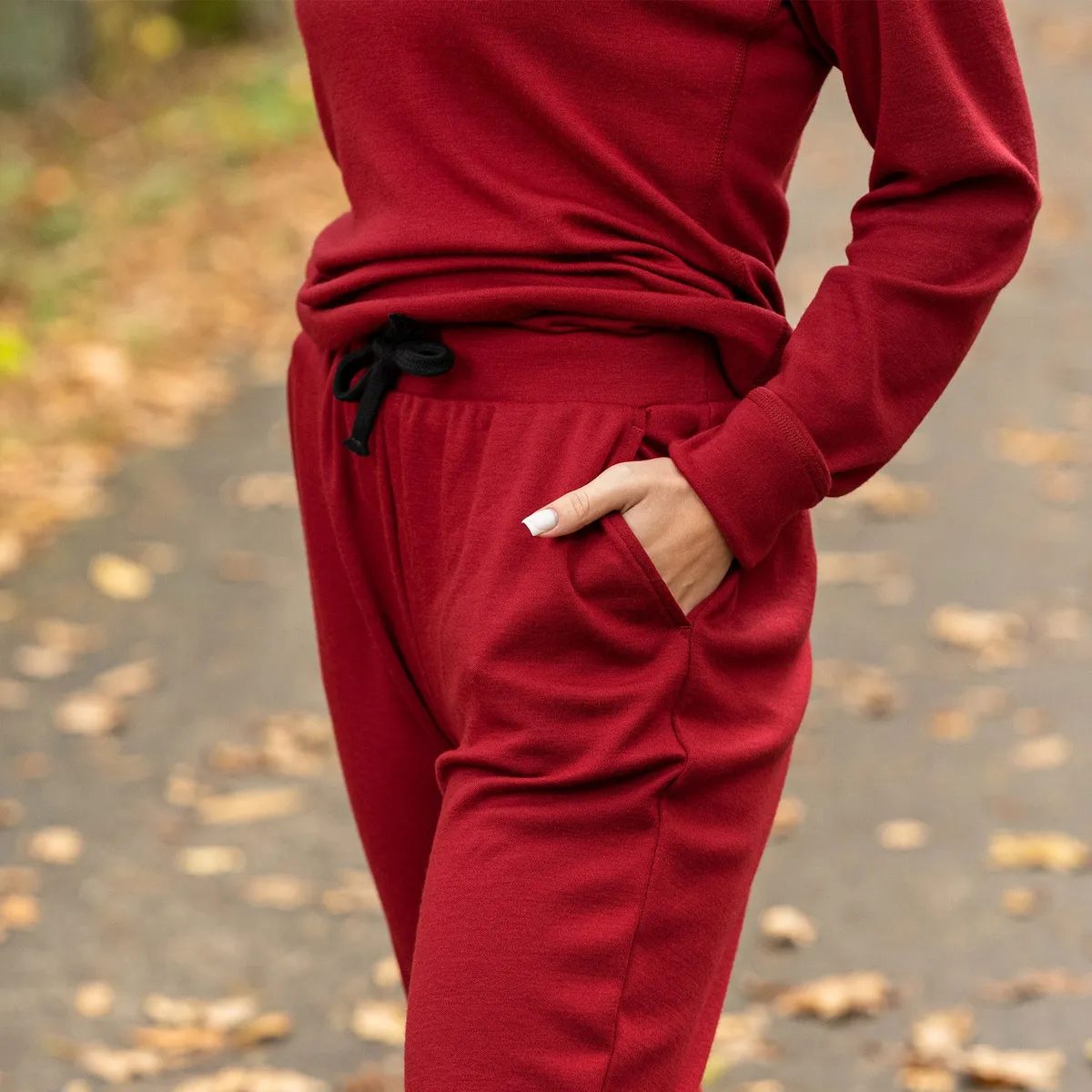 Women's 250 Merino Sweatpants Royal Cherry 6