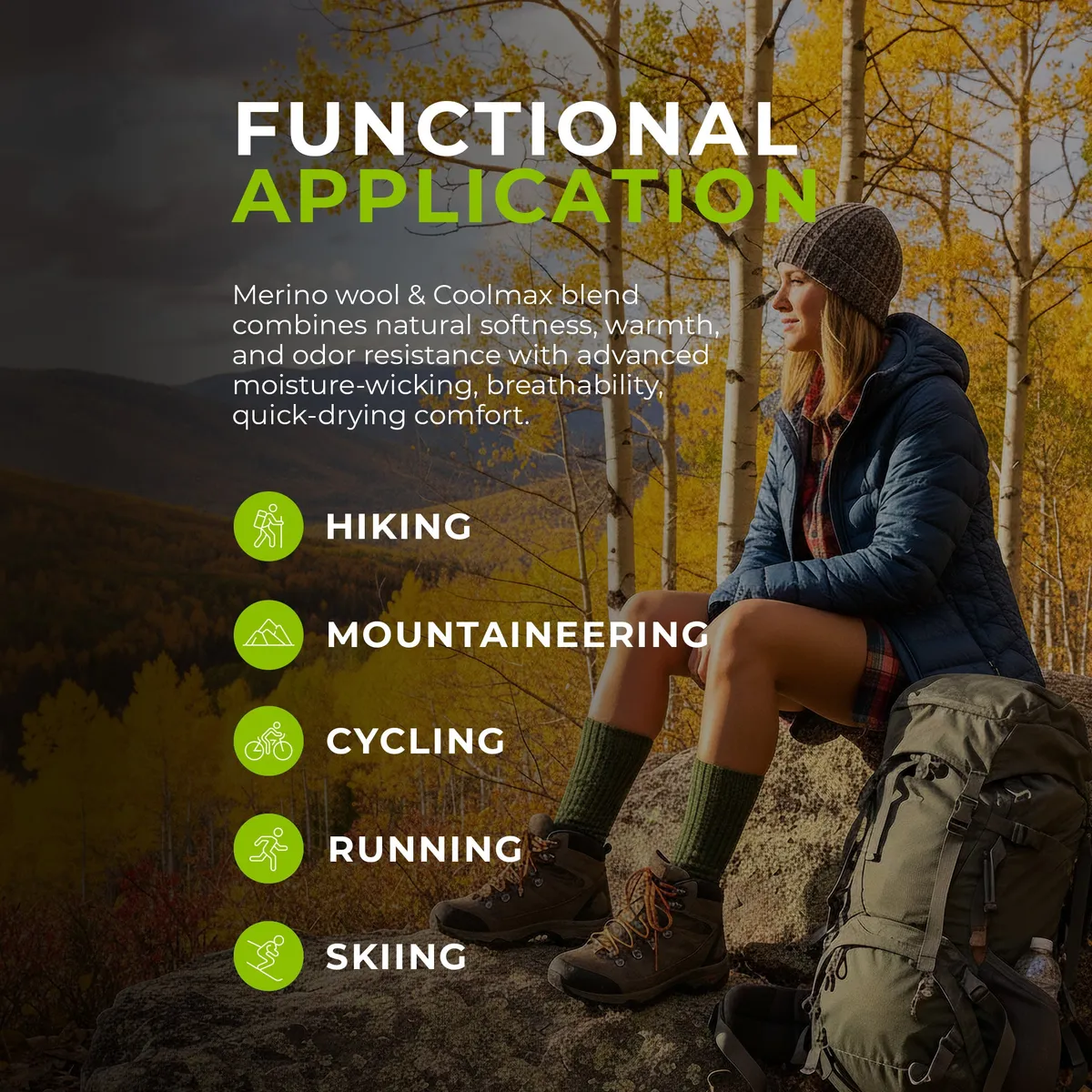 Women's Coolmax® Hiking Socks 3