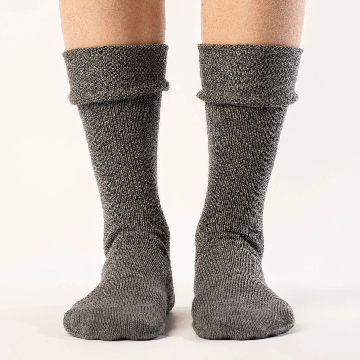 Women's Knit Socks Merino Dark Gray 2