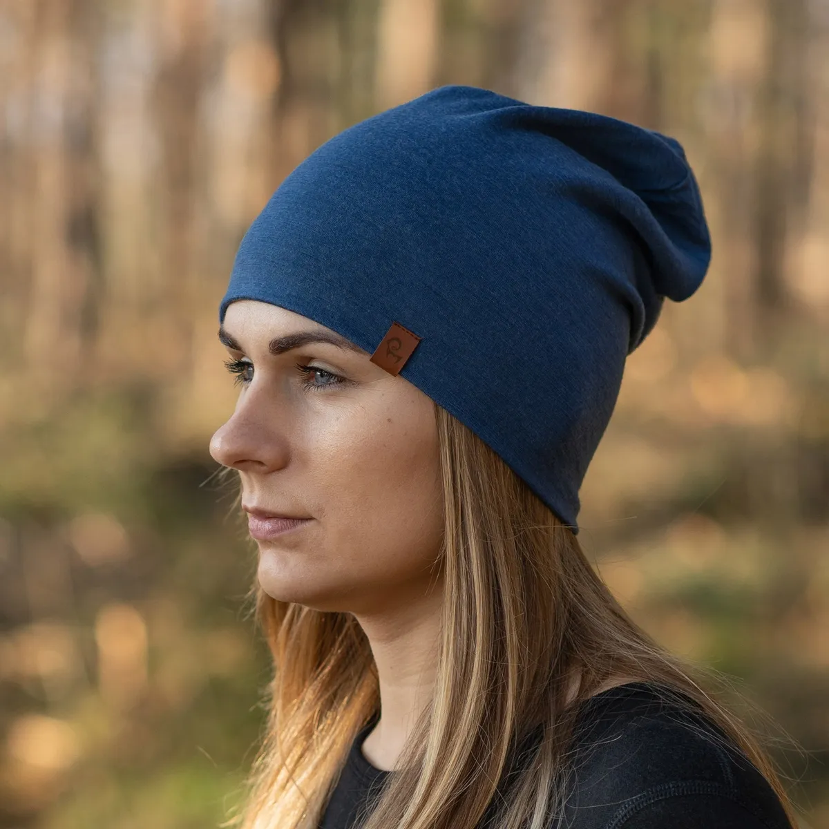 Women's Merino Beanie Denim 2