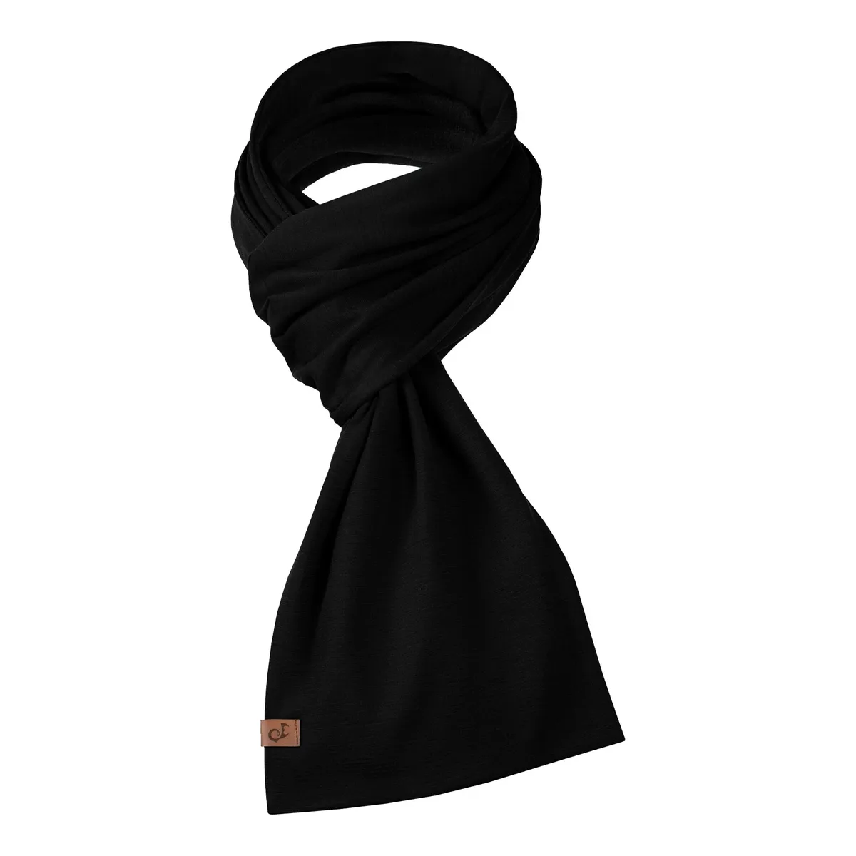 Women's Merino Scarf Black 3