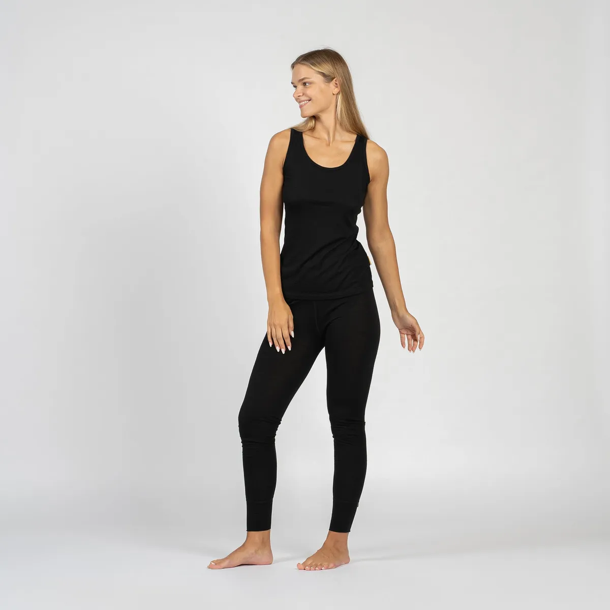 Women's Merino Tank Top Black 4