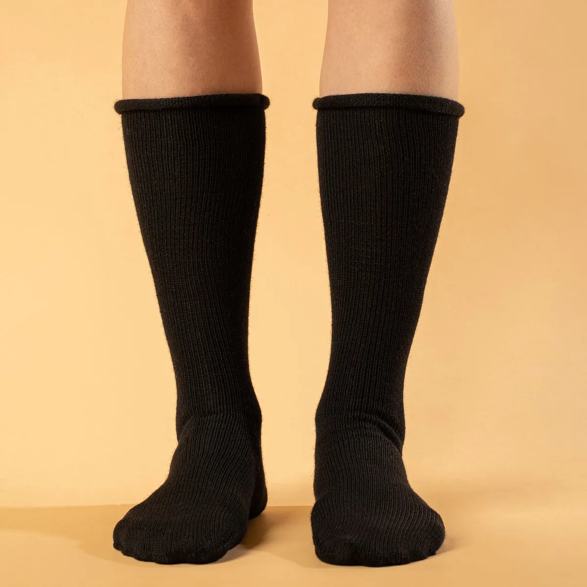Women's Socks 2-Pack Black/Creamy beige 3