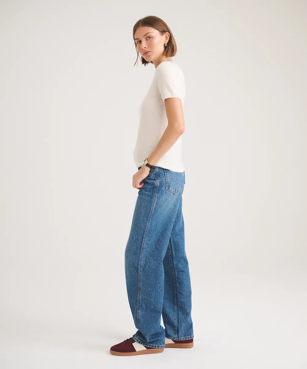 Basic Cashmere Short Sleeve Sweater 12