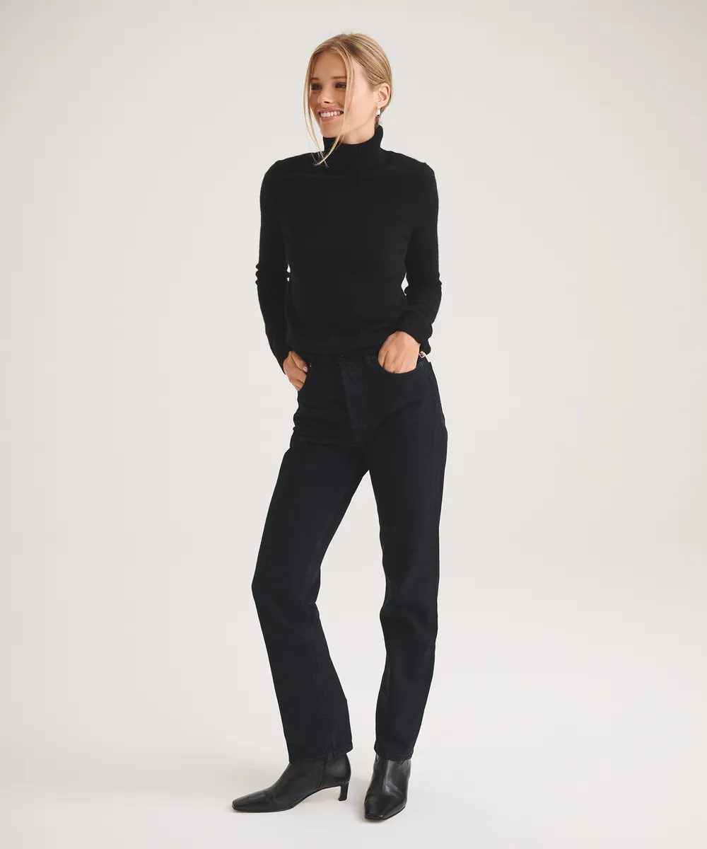 Basic Cashmere Turtleneck Sweater 11