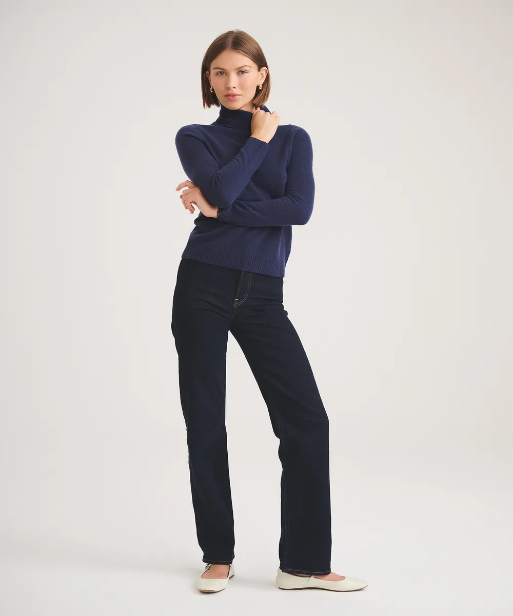 Basic Cashmere Turtleneck Sweater 15