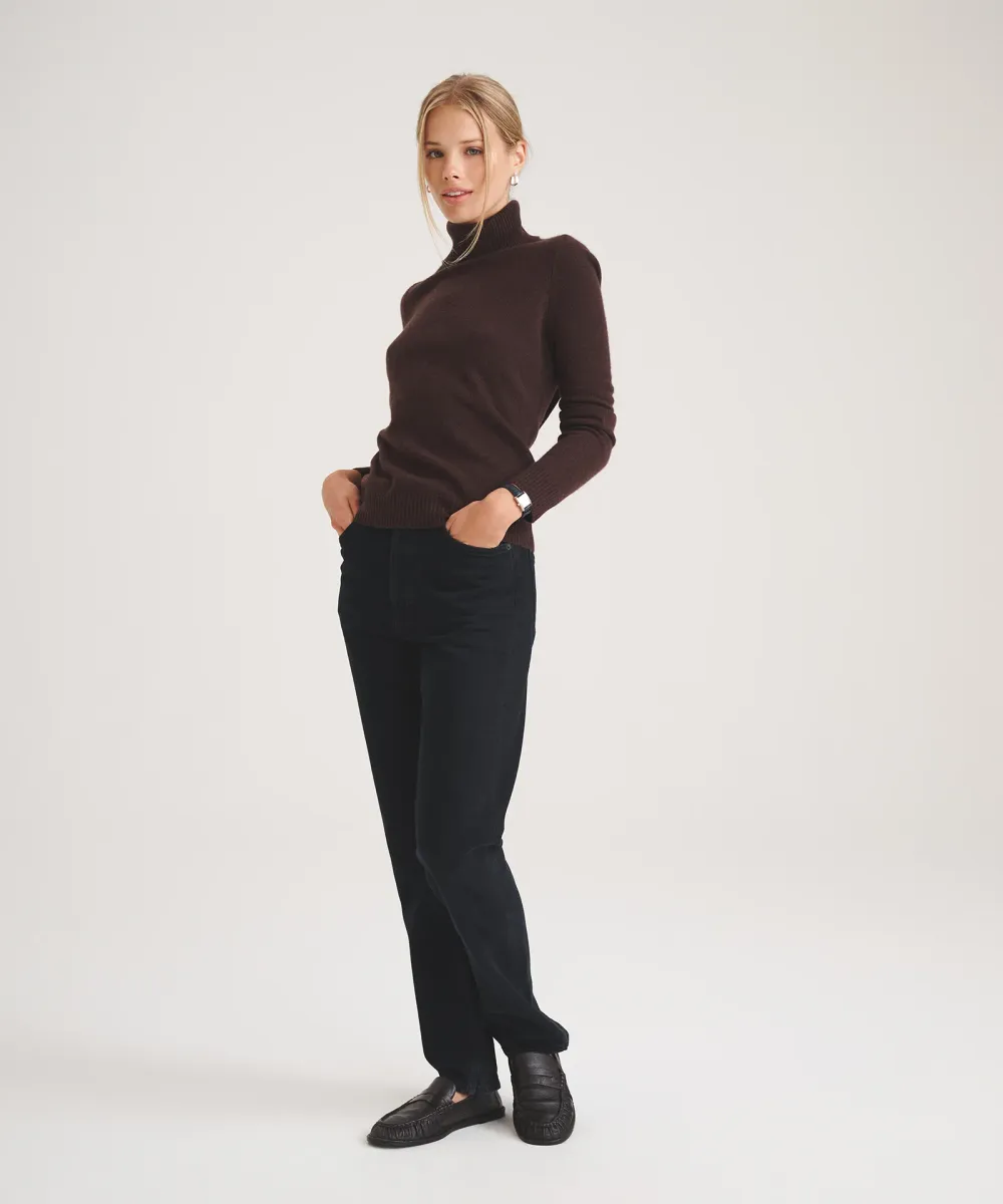 Basic Cashmere Turtleneck Sweater 4