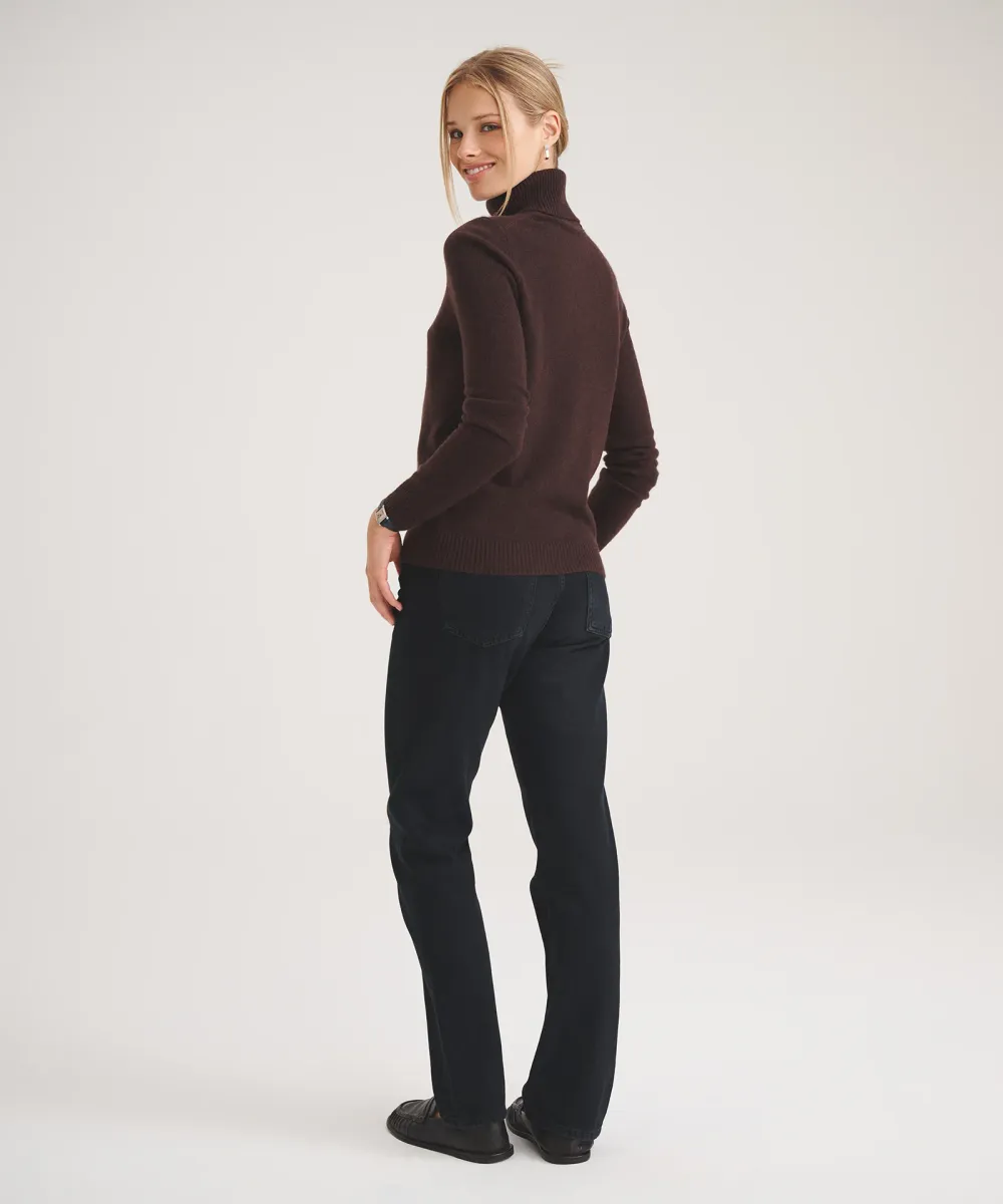Basic Cashmere Turtleneck Sweater 5