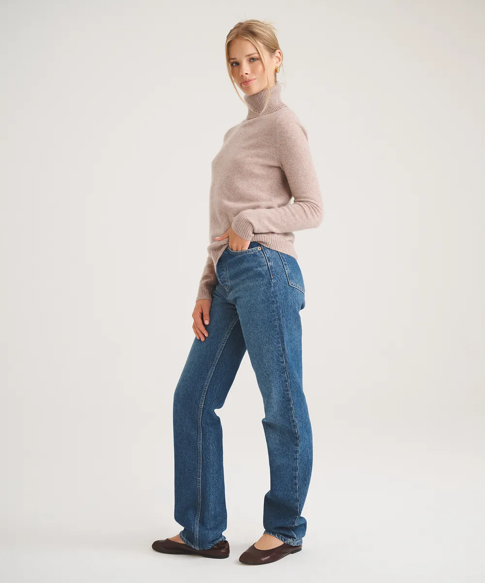 Basic Cashmere Turtleneck Sweater 8
