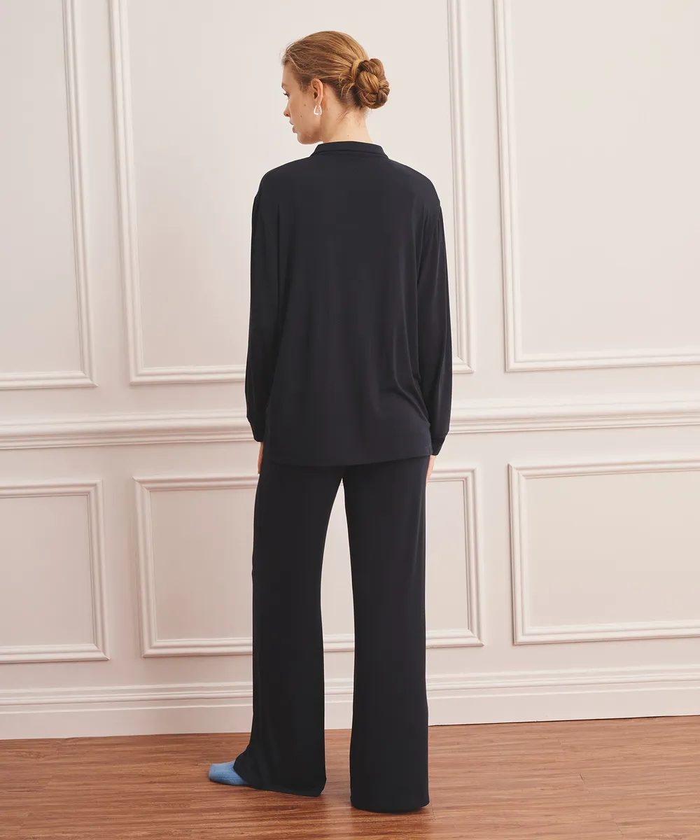 Breathable Button Up Sleep Shirt 11