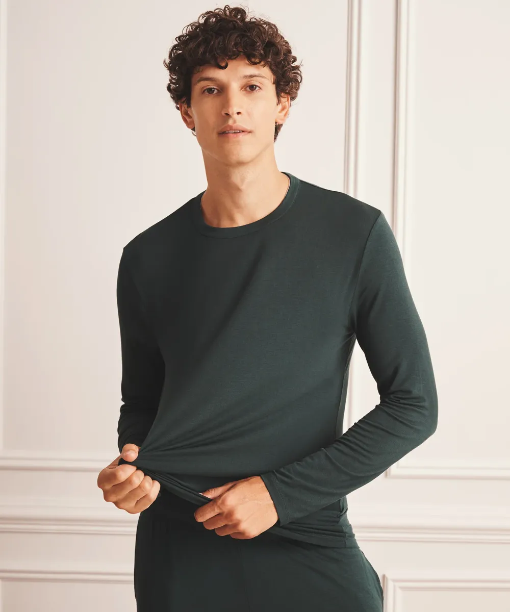 Breathable Long Sleeve Sleep Tee 13