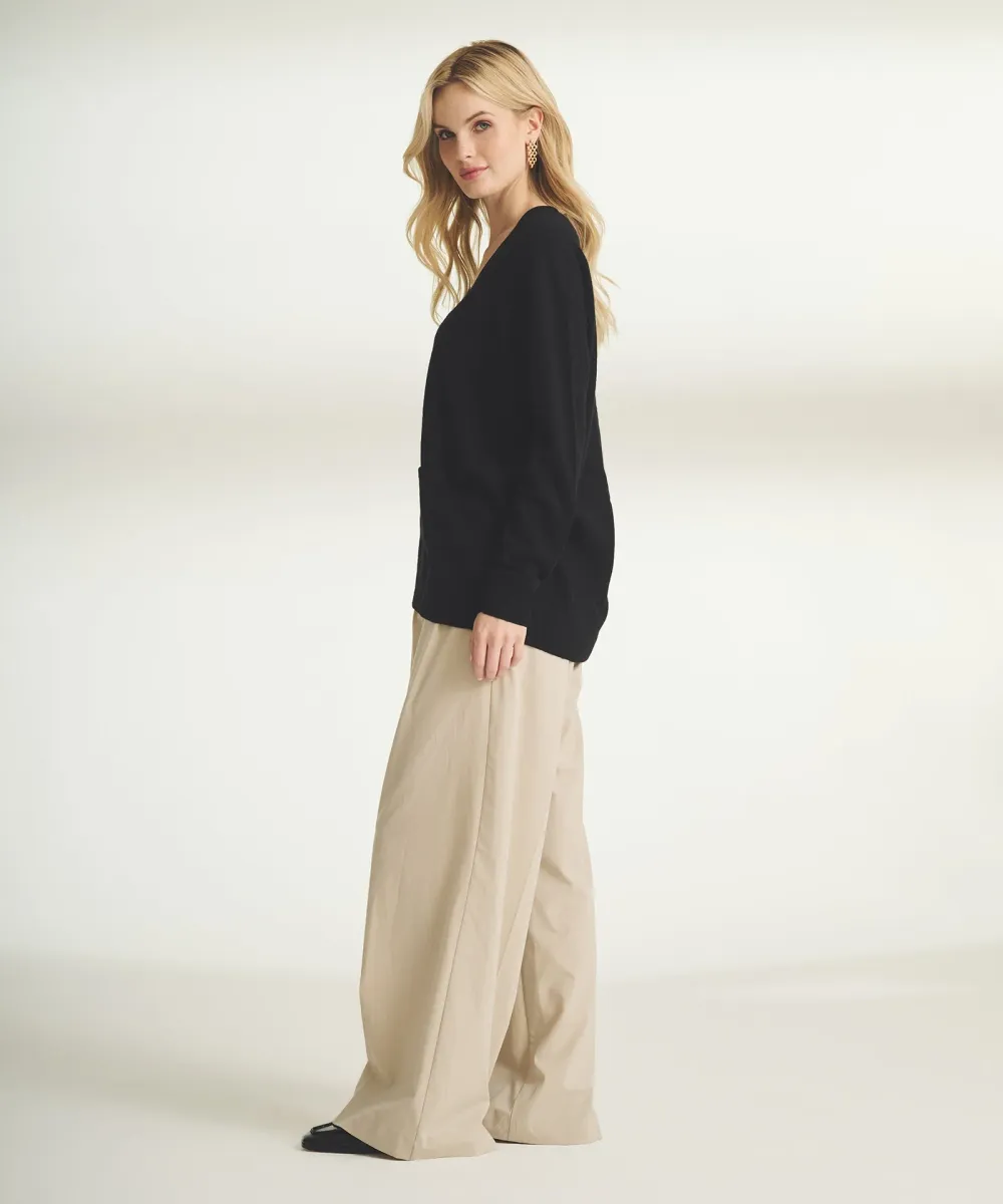 Cashmere Drop Shoulder V-Neck Cardigan 6