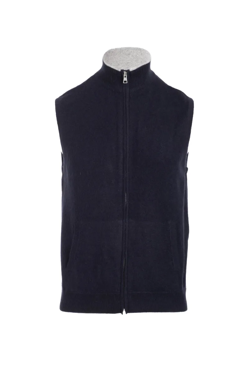 Cashmere Full Zip Vest 4