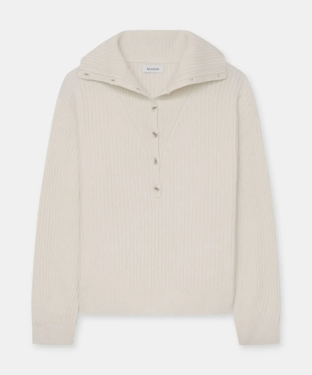 Cashmino Half Button Sweater 15