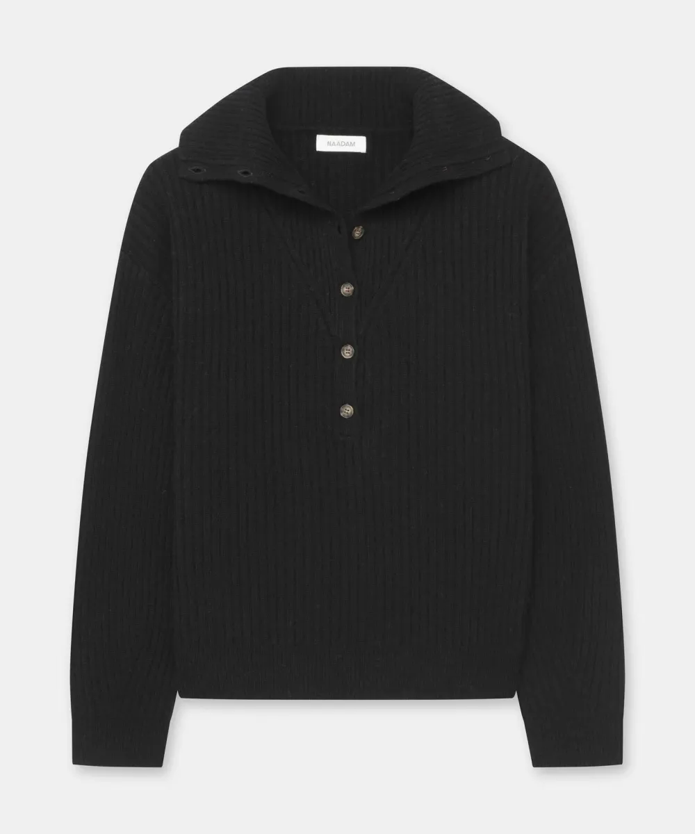 Cashmino Half Button Sweater 6