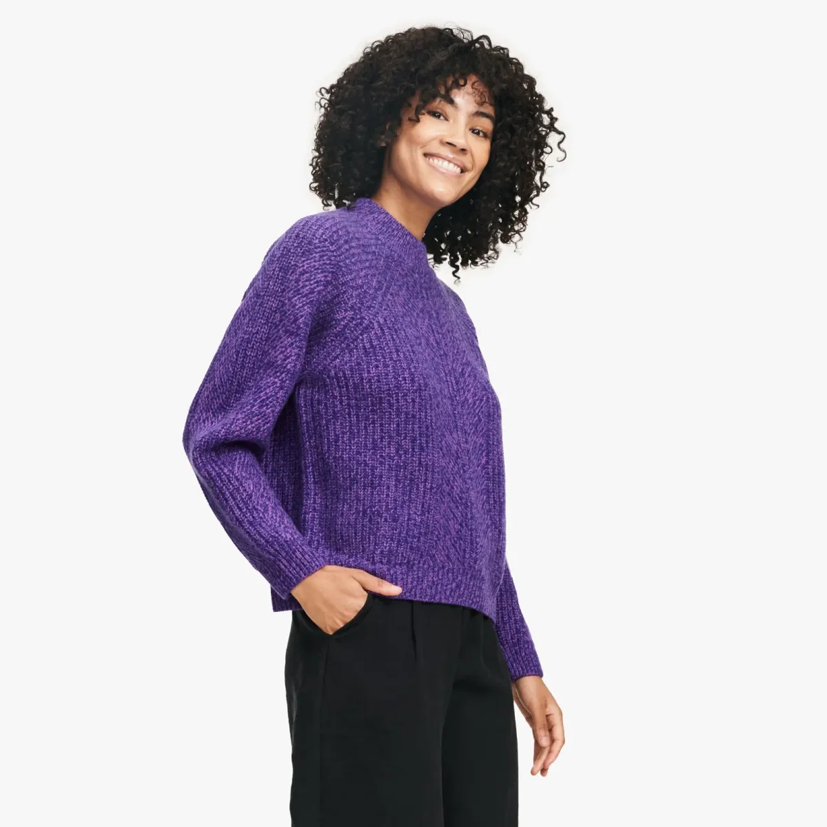 Cashmino Textured Crewneck Sweater 5