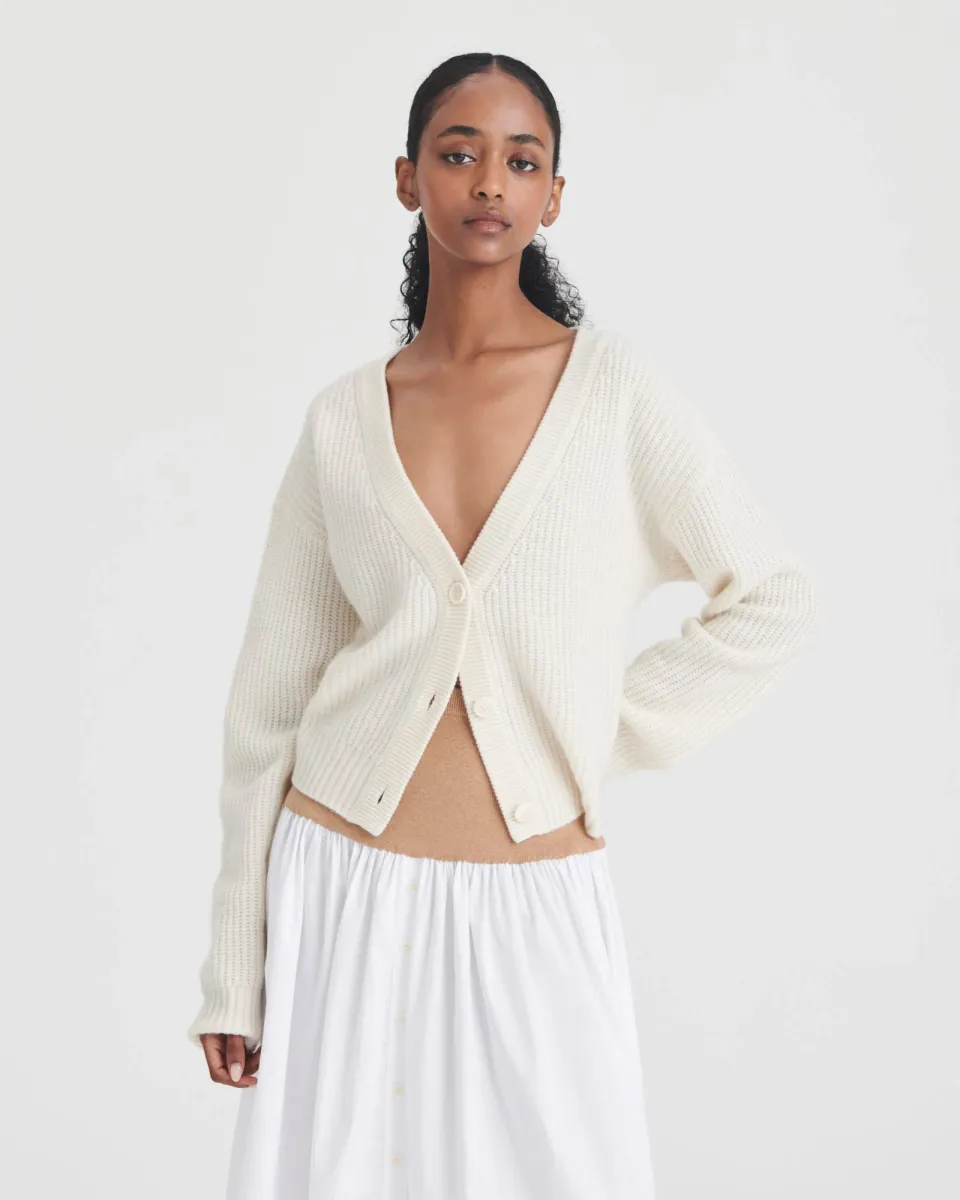 Cotton Cashmere Mixed Media Skirt 5