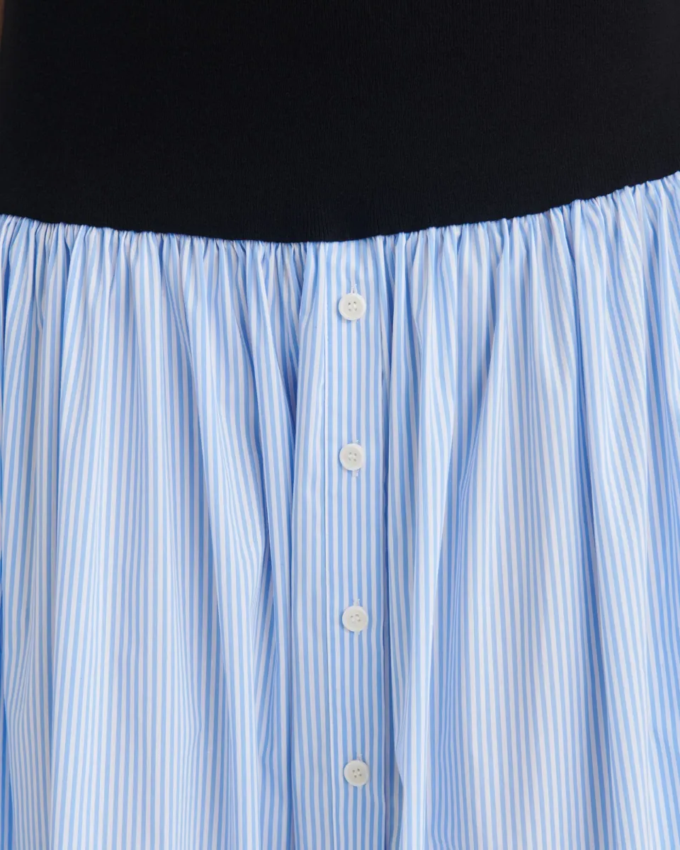 Cotton Cashmere Mixed Media Skirt 9