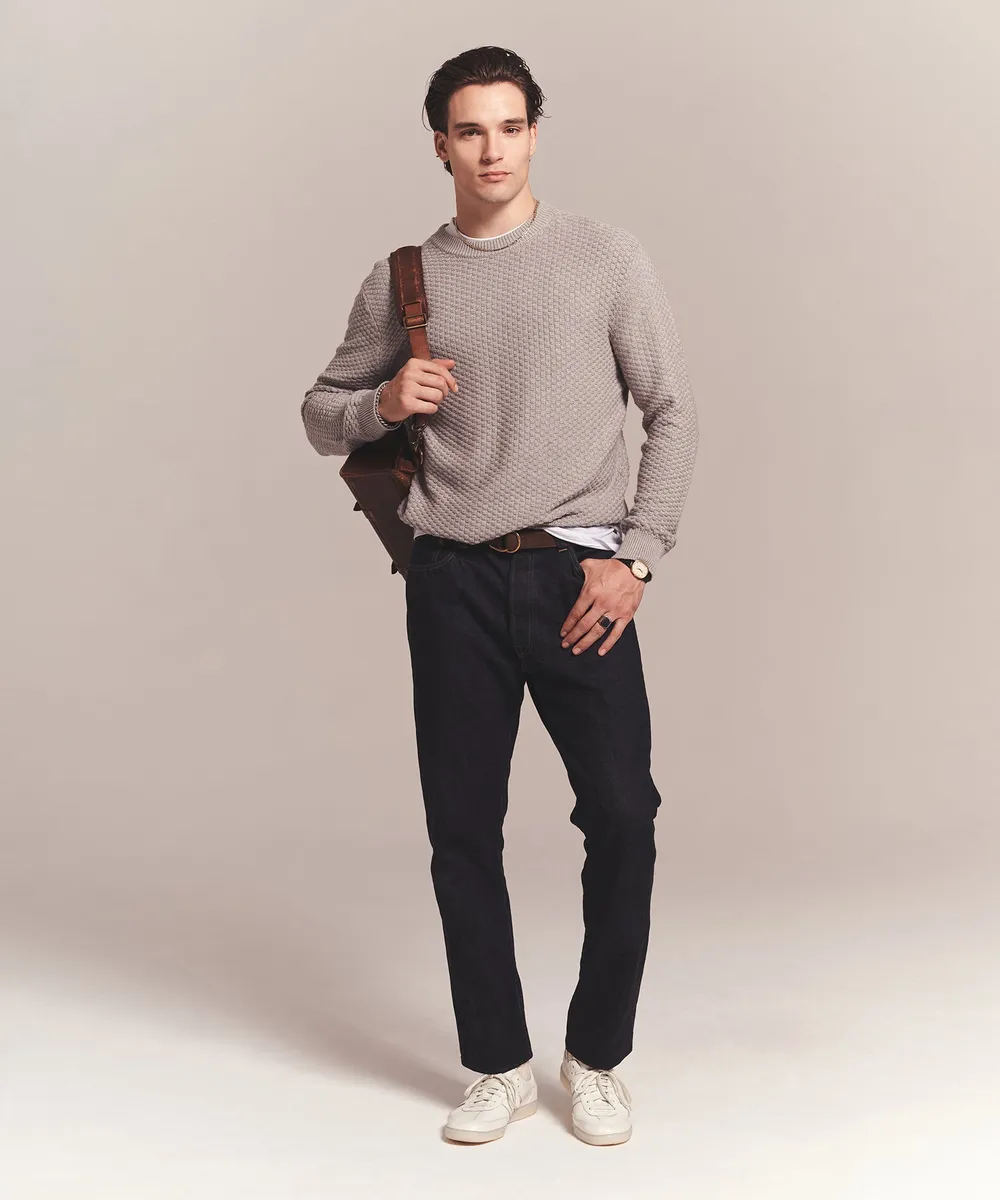 Cotton Cashmere Textured Crewneck 12