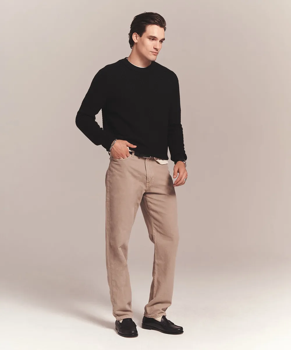 Cotton Cashmere Textured Crewneck 15
