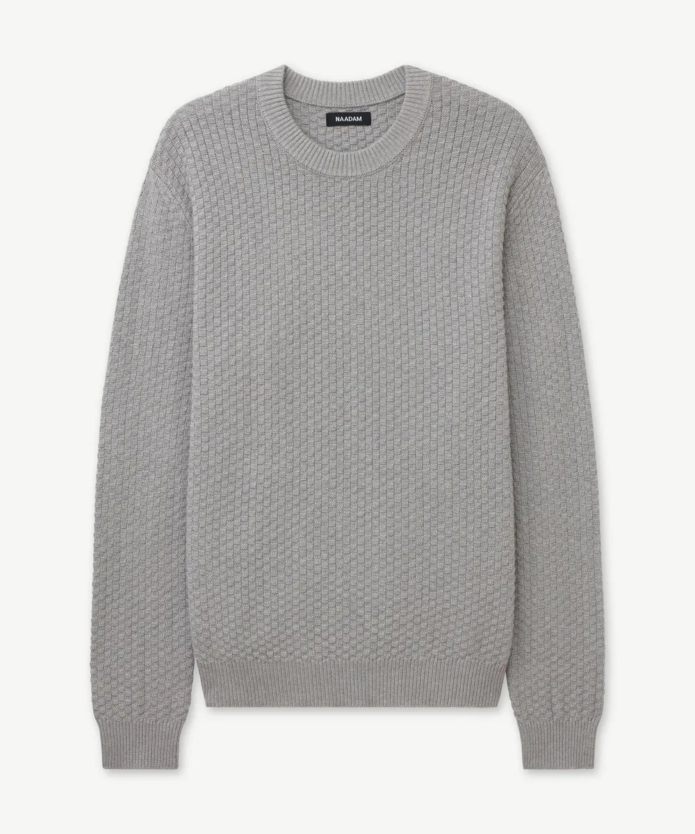 Cotton Cashmere Textured Crewneck 17