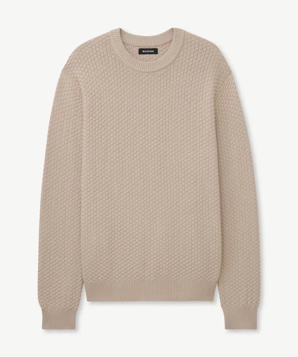 Cotton Cashmere Textured Crewneck 18