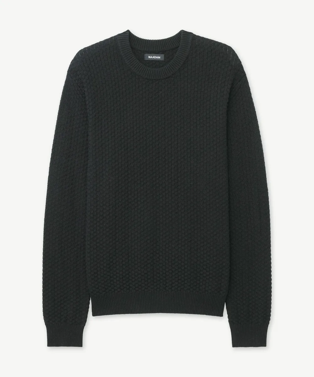 Cotton Cashmere Textured Crewneck 19