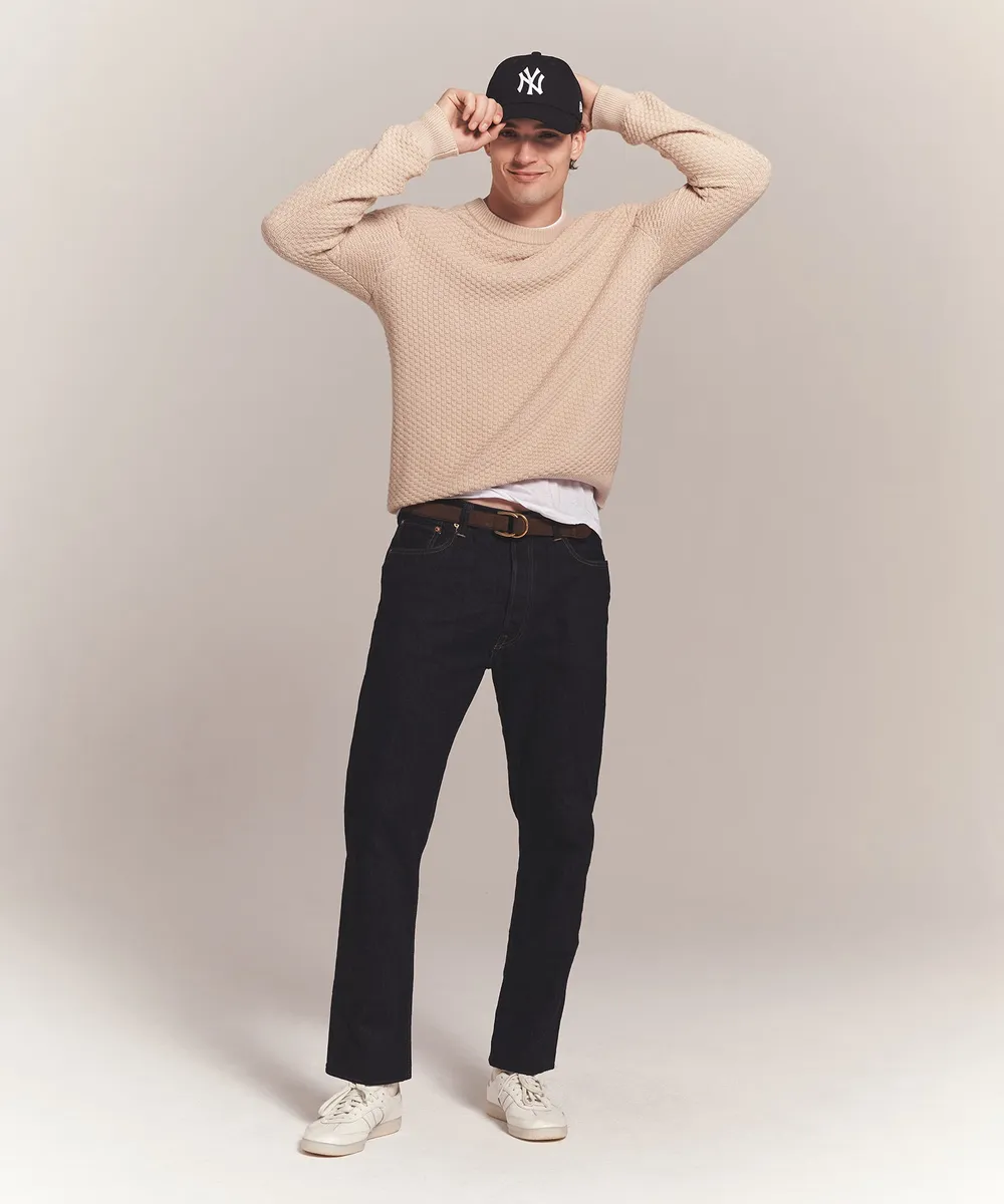 Cotton Cashmere Textured Crewneck 8