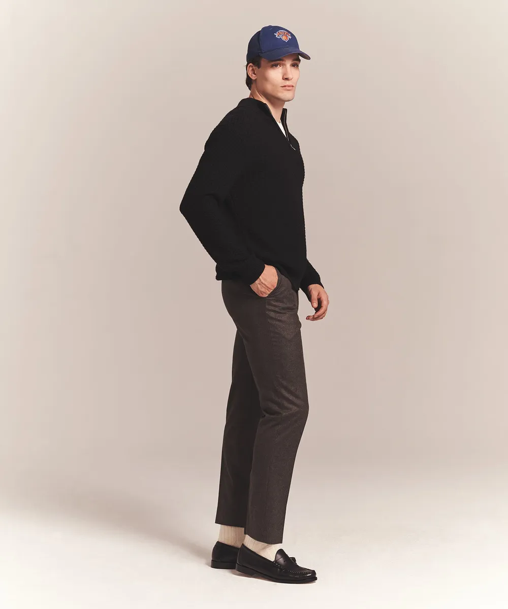 Cotton Cashmere Textured Quarter Zip 13
