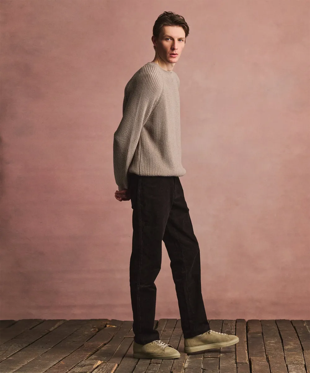 Cotton Fisherman Raglan Crewneck Sweater 12