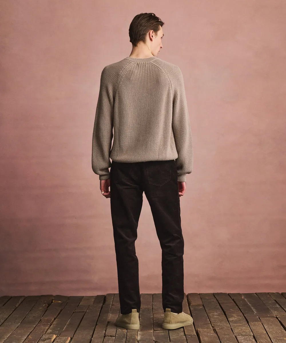 Cotton Fisherman Raglan Crewneck Sweater 13