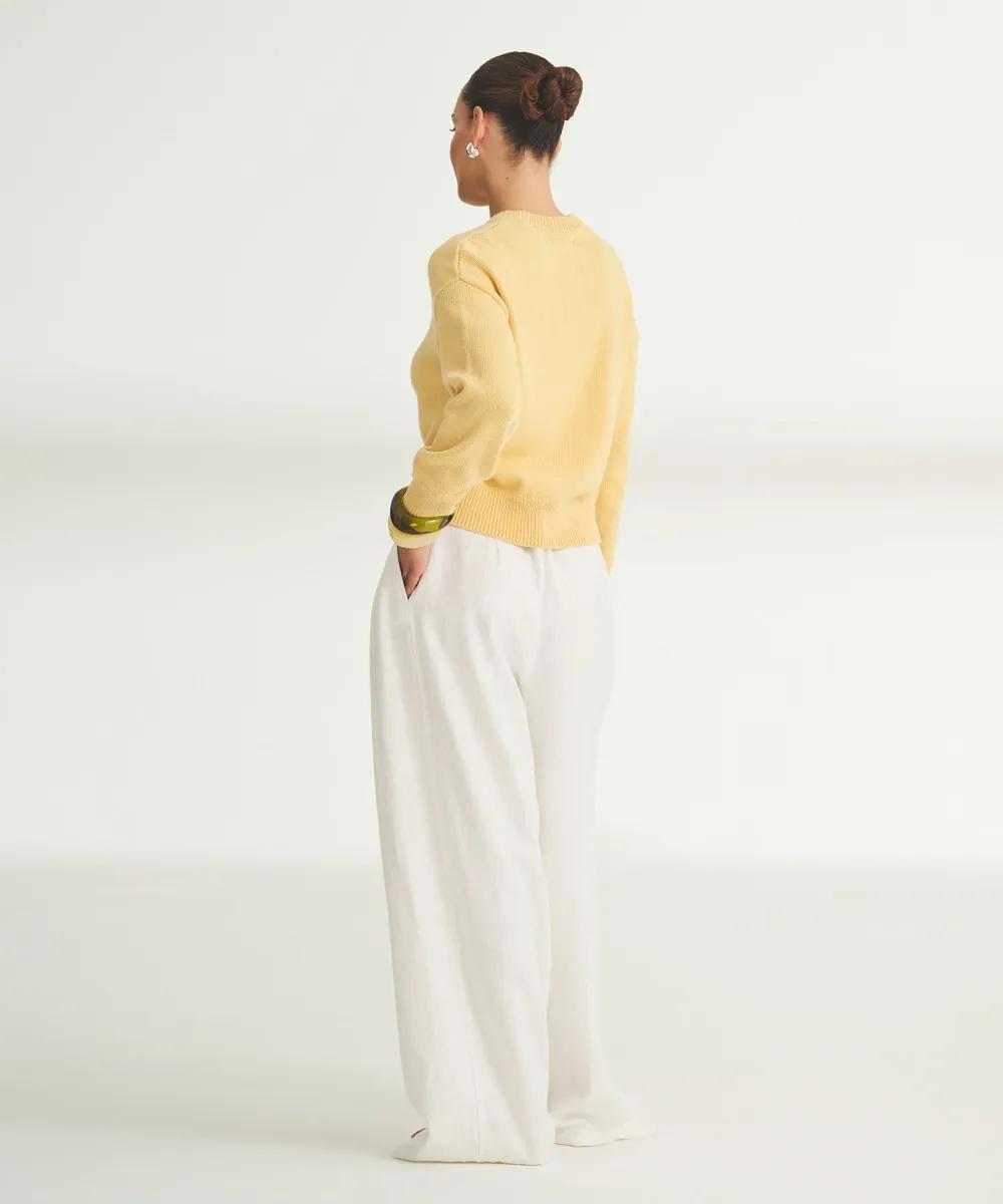 Cotton Relaxed Crewneck Sweater 20