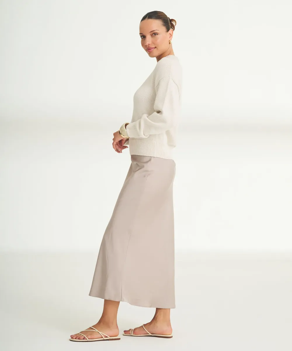 Cotton Relaxed Crewneck Sweater 23