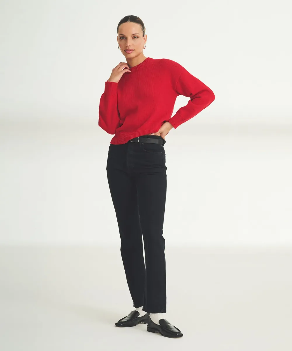 Cotton Relaxed Crewneck Sweater 27