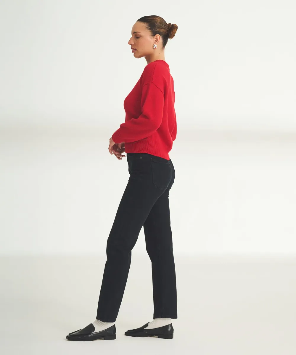 Cotton Relaxed Crewneck Sweater 28