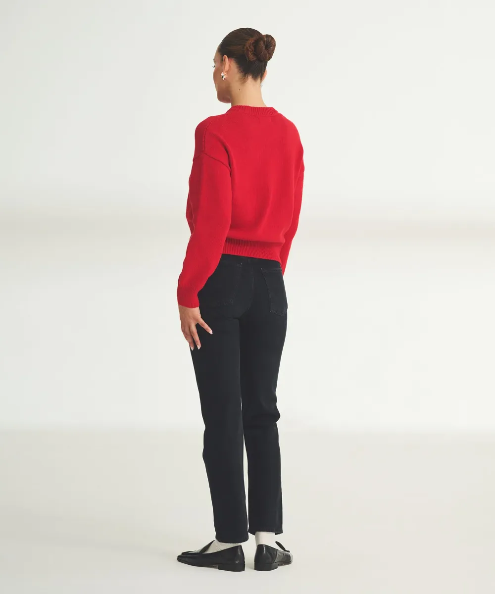 Cotton Relaxed Crewneck Sweater 29