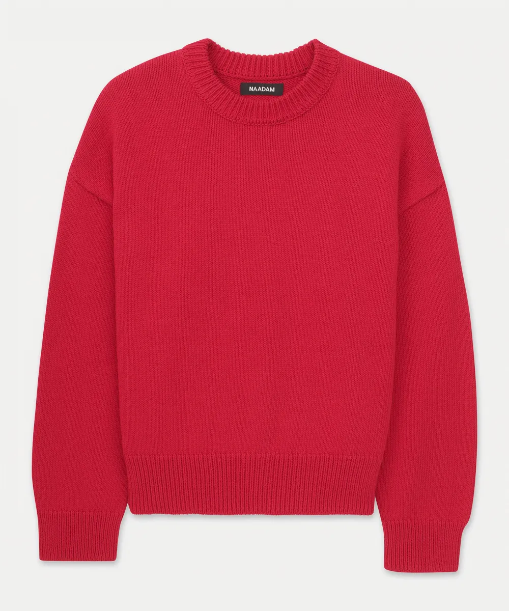 Cotton Relaxed Crewneck Sweater 30