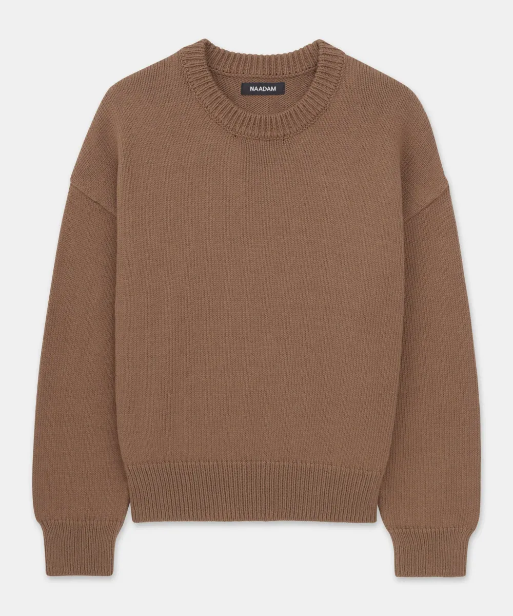 Cotton Relaxed Crewneck Sweater 33