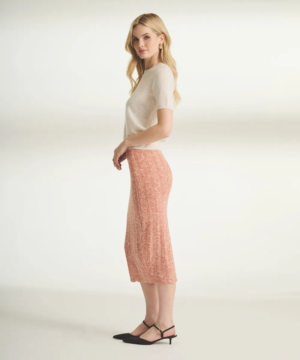 Cotton Silk Pointelle Skirt 3